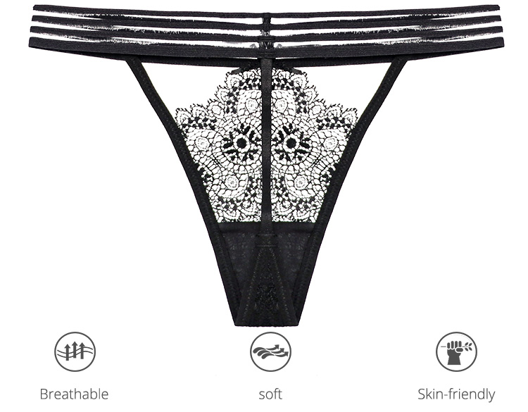 Hollow Out Sexy Lace Breathable Girls G String See Through Women Underwear Thong Buy Hollow 2441